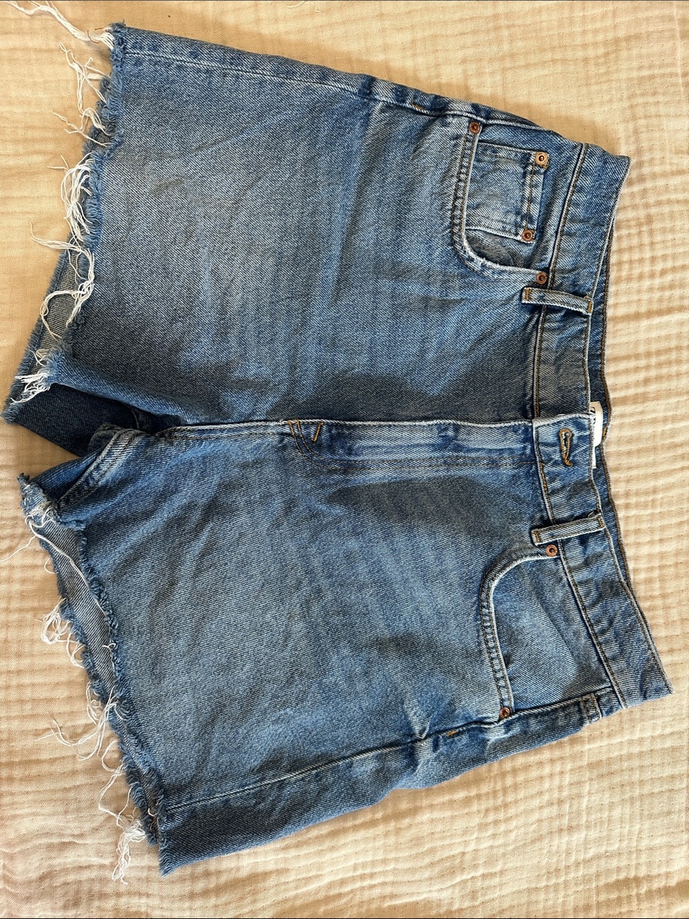 Zara Blue Denim Jean Shorts